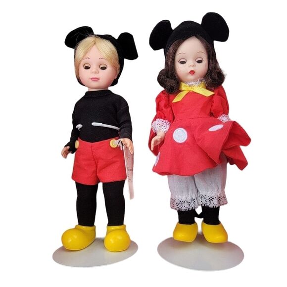 Madame Alexander 31641 Mickey Mouse and Minnie Set New 8" Doll Collectible
